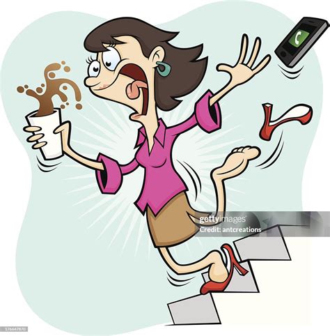 Bad Health And Safety Stairs Can Be Dangerous High Res Vector Graphic