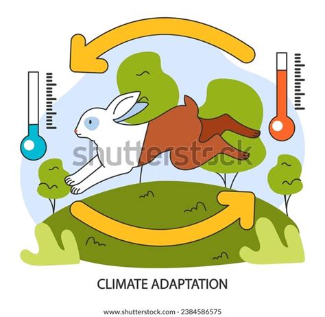 Climate Change Adaptation Rabbit Swiftly Adapts Stock Vector (Royalty Free) 2384586575 ...