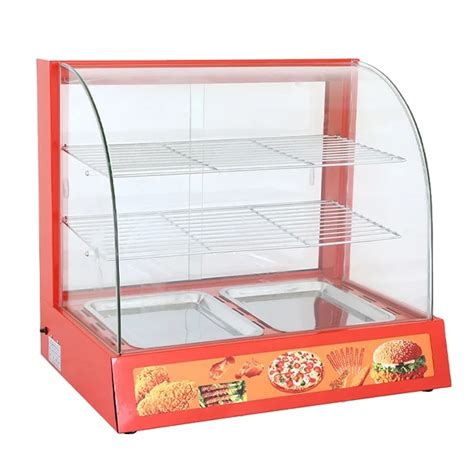 Best Selling Electric Display Showcase Food Warmer Curved Glass Warming Showcase Buy Warming