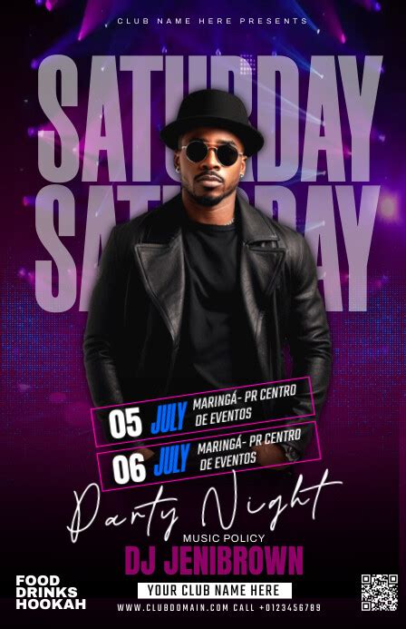 Black Maximalist Party Flyer Tabloid Template Postermywall