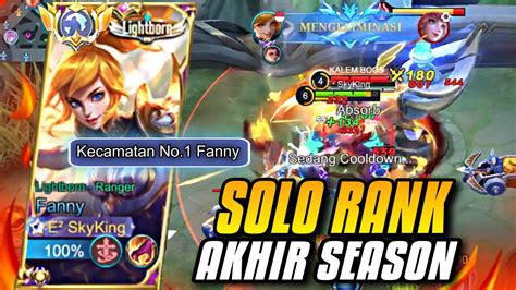 Fanny Top Kecamatan Solo Rank Di Akhir Season Ranked Gameplay