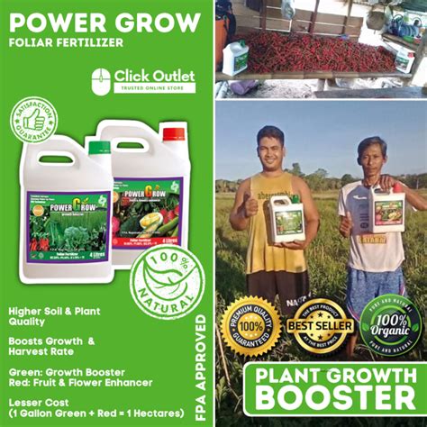 Power Grow Organic Foliar Fertilizer Complete Plant Food With Full