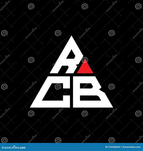 Rcb Triangle Letter Logo Design With Triangle Shape Rcb Triangle Logo