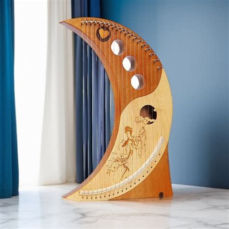 String Solid Wood Lyre Piano High Quality Lyre Harp Portable Musical