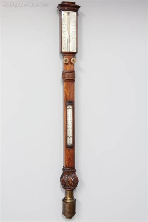 Antiques Atlas Antique Bow Front Oak Stick Barometer V