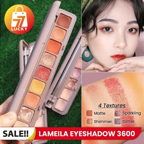 Jual LAMEILA EYESHADOW PALETTE 3 VARIAN 9 WARNA MATTE AND GLITTER