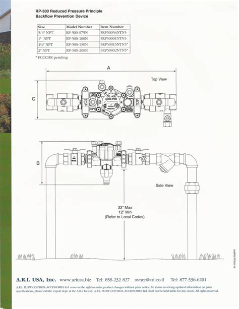 A R I Backflow Prevention Assemblies