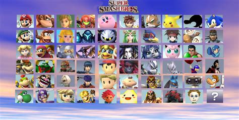 Super Smash Bros 4 Wii U Character Predictions V2 By Heavymetallover91 On Deviantart