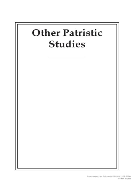 Other Patristic Studies: Via Free Access | PDF | Constantine The Great ...