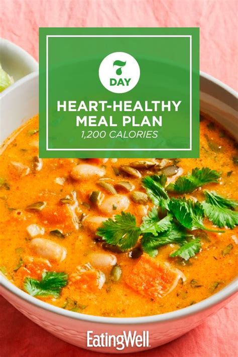 7 Day Heart Healthy Meal Plan 1 200 Calories Artofit