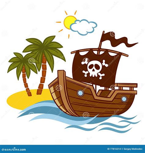 Pirate Clip Art Boat Vector Ship Vector