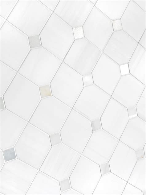 White Gray Dot Marble Mosaic Backsplash Tile