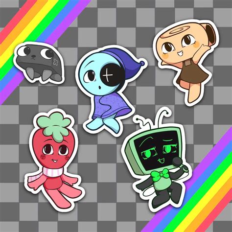 Dandys World Main Characters Roblox Game Stickers Etsy