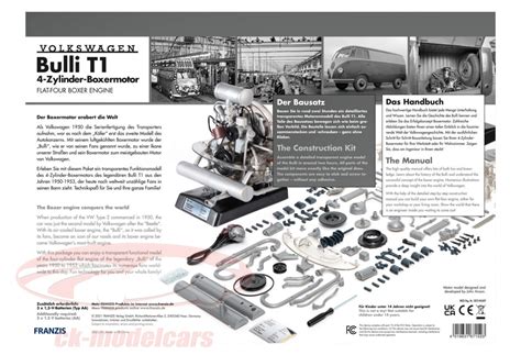 Franzis Volkswagen Vw Bulli T Zylinder Boxermotor