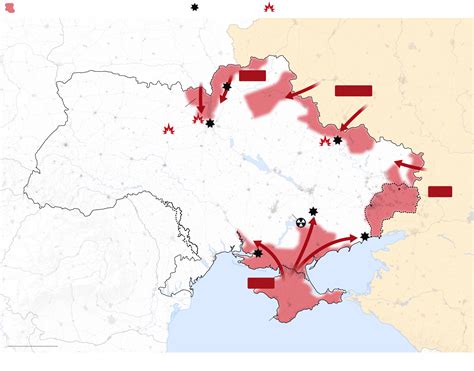 Los Mapas De La Guerra En Ucrania La Ofensiva Rusa Hasta El 13 De