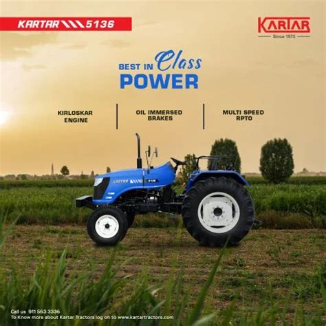 Kartar Tractor Hp Wd At Best Price In Patiala Id