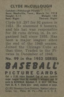 Clyde Mccullough Gallery Trading Card Database