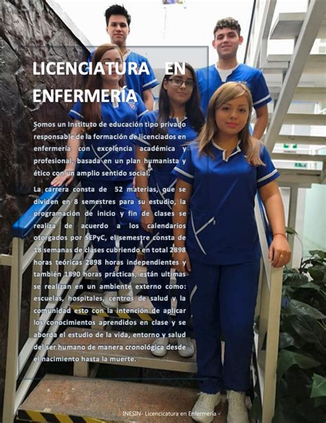 Licenciatura En Enfermer A Inesin Ac