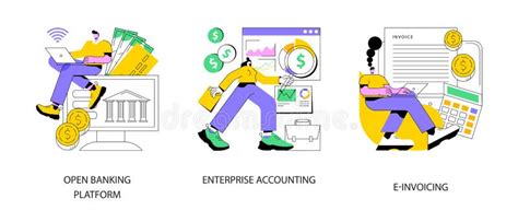 Enterprise Accounting Concept Vector Illustration Stock Illustrations