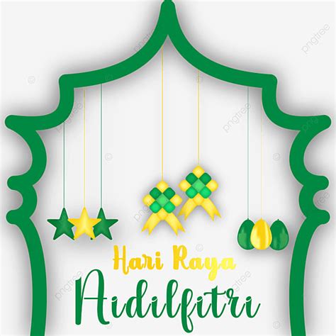 Diseño Vectorial Hari Raya Aidilfitri PNG Selamat Hari Raya Hari