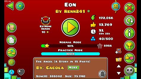 Pasando El Extreme Demon Mas Largo Del Juego Eon By Renn Min