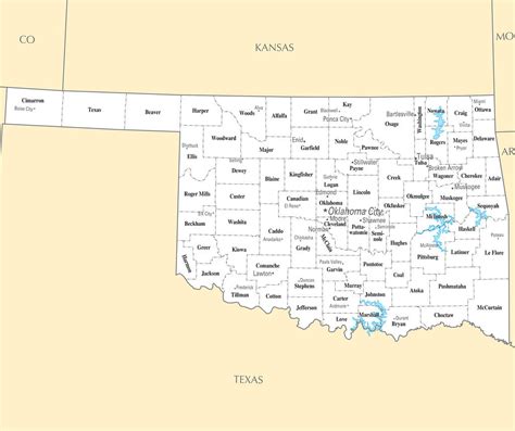 Oklahoma Map Regions