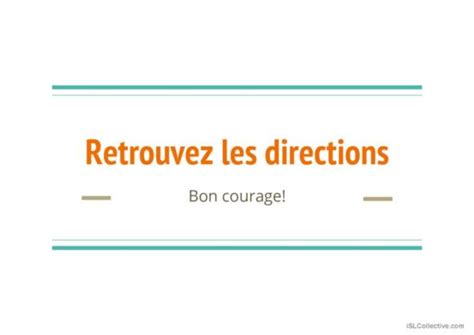 2 Direction Français FLE powerpoints