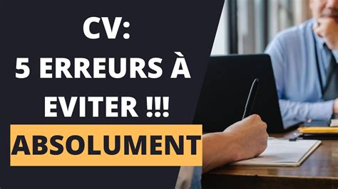 CV Les 5 erreurs à éviter ABSOLUMENT pour un CV PARFAIT en 2024 Ne