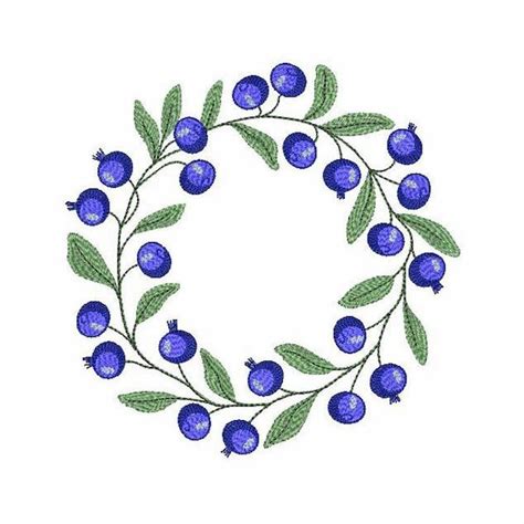 Wreath Embroidery Etsy