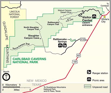 Carlsbad Caverns New Mexico Map - Angie Bobette