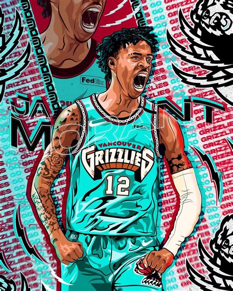 Top Wallpaper Artwork Ja Morant Animated Super Hot In Cdgdbentre