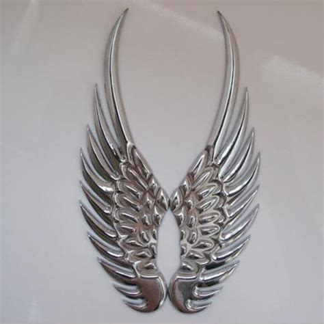 3D Metal Angels Wing Car Emblem Badge Decal Logo Stickers Decoration EBay