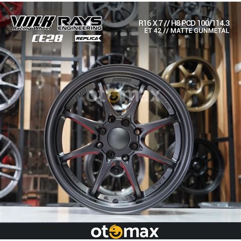 Jual Velg Mobil Volk Rays Ce Ring H Matt Gunmetal Shopee Indonesia