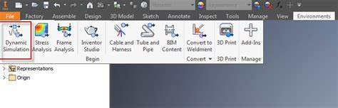 Las herramientas de simulación dinámica no se cargan en Inventor