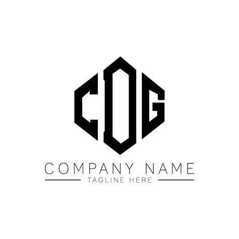 CDG letter logo design with polygon shape. CDG polygon and cube shape ...