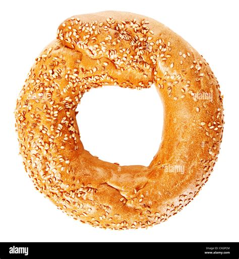 Bagel Isolated On White Background Stock Photo Alamy