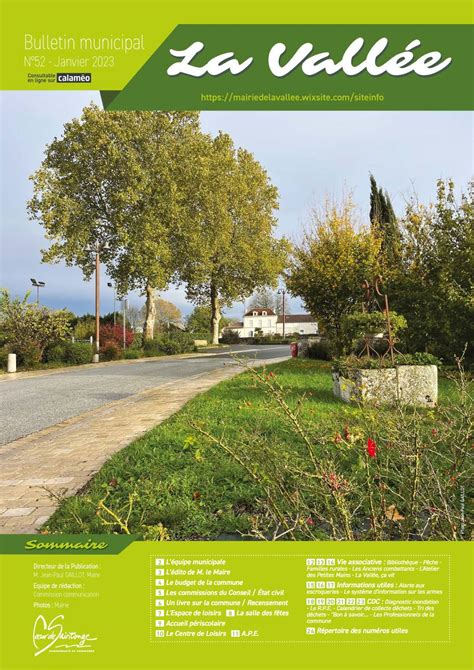 Calaméo La Vallée Bulletin Municipal Janvier 2023