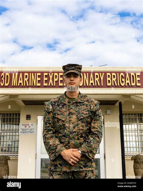 U S Marine Lance Cpl Edgar Enriquez Barrios An Infantry Rifle Marine And Training Clerk With