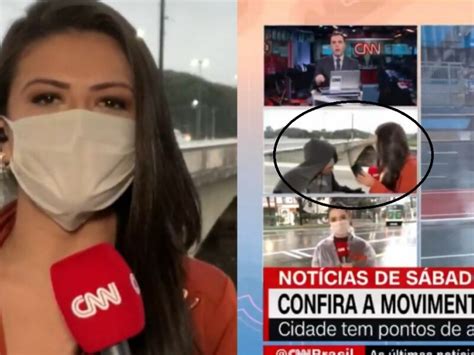 Repórter da CNN Brasil é assaltada ao vivo por homem faca Folha PE