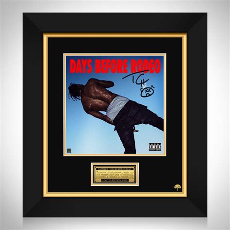 Travis Scott Days Before Rodeo LP Cover Limited Signature Edition