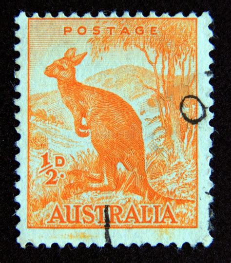 Postage Stamp Australia Red Kangaroo Macropus Rufus Marsupial