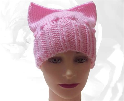 Pussyhat Pink Pussyhat Women S March Hat Pink Hat Cat Ear Hat Pussy Hat Project Pussy Cat