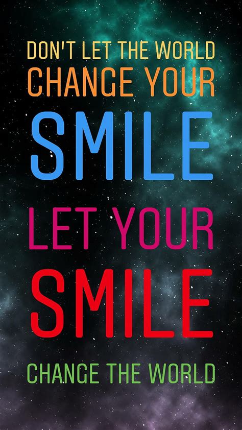 Smile Quote Saying Hd Phone Wallpaper Peakpx