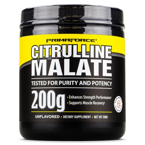 Primaforce Citrulline Malate Enhances Strength Performance Trufit Eu