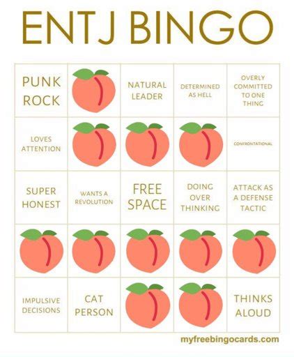 Infj Bingo Myers Briggs [mbti] Amino