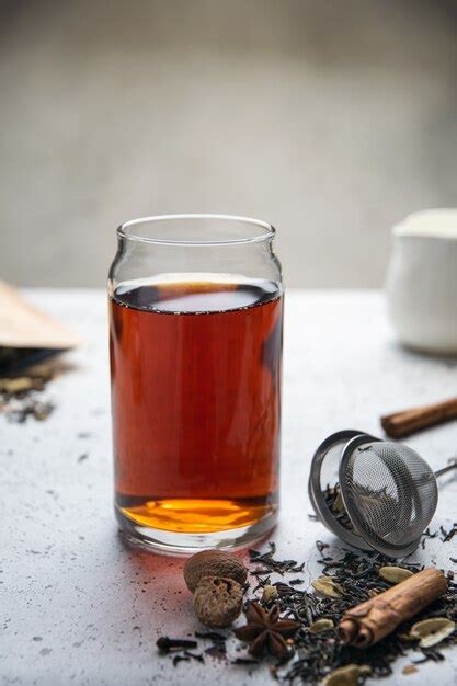 Premium Photo | Black tea with spices