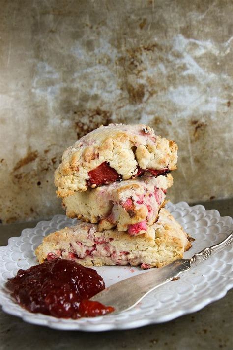 Strawberry Rhubarb Scones Heather Christo P Tisserie Gastronomie