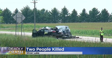 Two Killed In Crash Near Silver Lake Cbs Minnesota