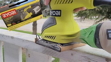 RYOBI SHEET FINISH SANDER KIT UNBOXING AND USE YouTube