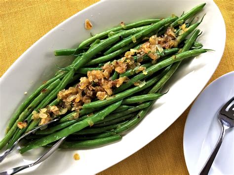 Buttery Green Beans With Sauteed Onions And Garlic Adventure Kitchen